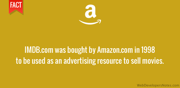 Amazon bought IMDb to use as an advertising platform