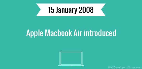 Apple Macbook Air introduced