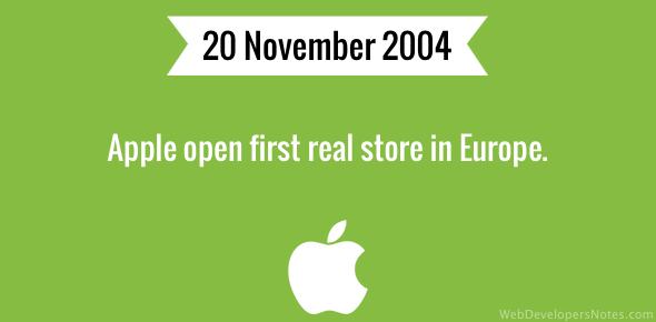 Apple opens first real store in Europe cover image