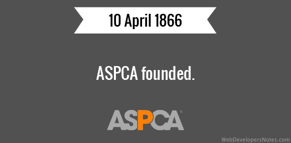 ASPCA founded cover image
