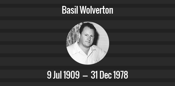 Basil Wolverton Death Anniversary - 31 December 1978