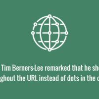 Tim Berners-Lee regretted using dots in URL