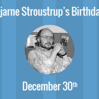 Bjarne Stroustrup Birthday - 30 December 1950