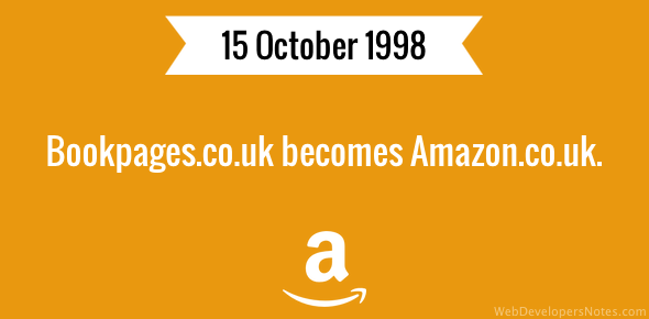 Bookpages.co.uk becomes Amazon.co.uk cover image