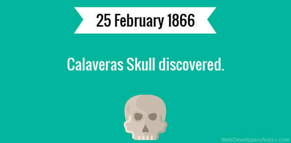 Calaveras Skull discovered cover image