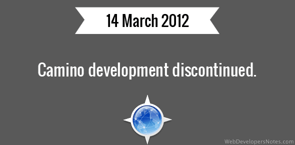 Camino development discontinued cover image