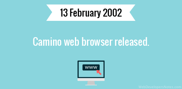 Camino web browser released cover image