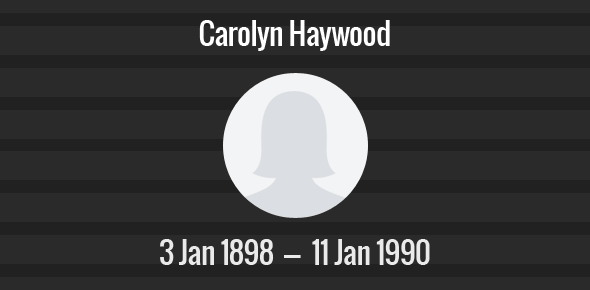 Carolyn Haywood cover image