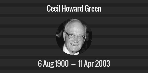 Cecil Howard Green cover image
