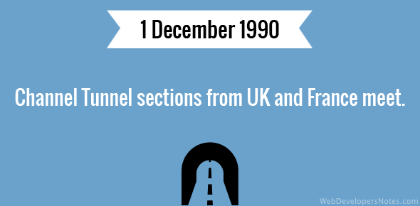 Channel Tunnel sections from UK and France meet cover image