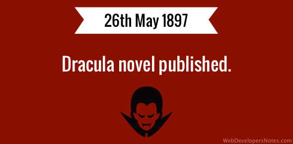 Dracula novel published