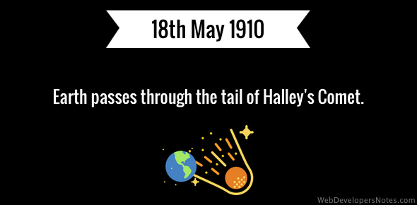 Earth passes through Halley’s Comet tail cover image