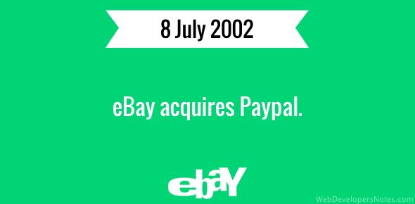 eBay acquires Paypal cover image
