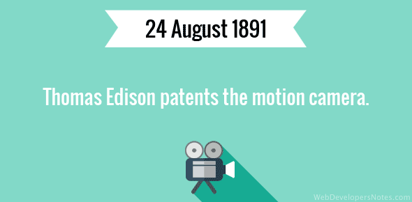 Edison patents the motion camera cover image