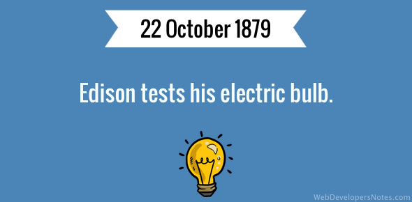 Edison tests his electric bulb cover image