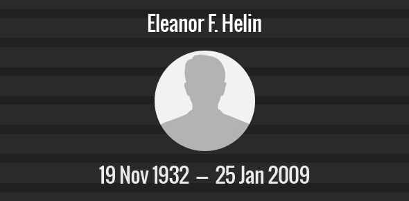 Eleanor F. Helin Death Anniversary - 25 January 2009