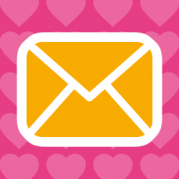Email icon and heart symbols