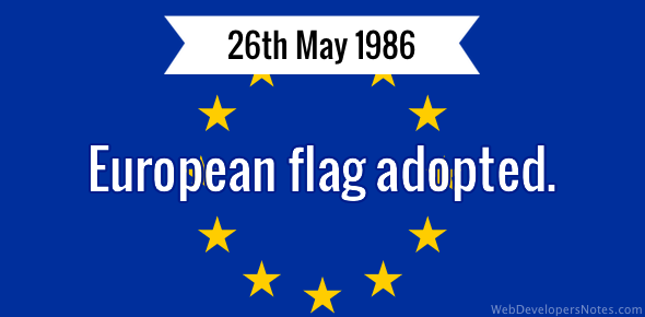 European flag adopted