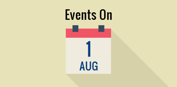 Events on 1 August cover image