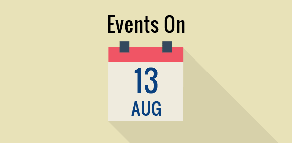 Events on 13 August cover image