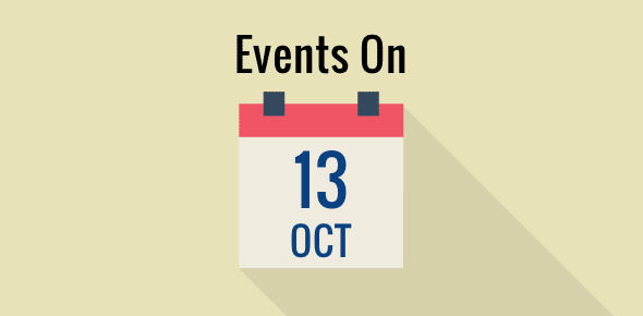Events on 13 October cover image