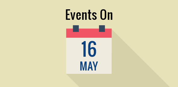 Events on 16 May cover image