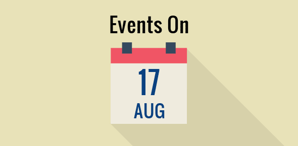 Events on 17 August cover image