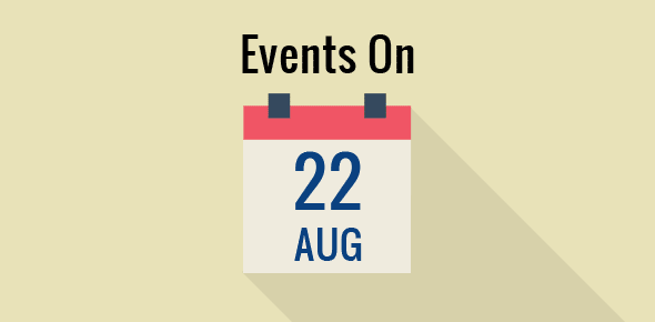 Events on 22 August cover image
