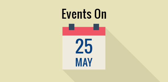 Events on 25 May cover image