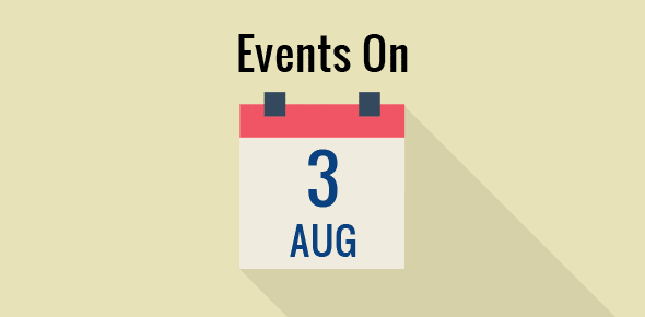 Events on 3 August cover image