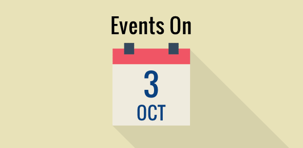 Events on 3 October cover image