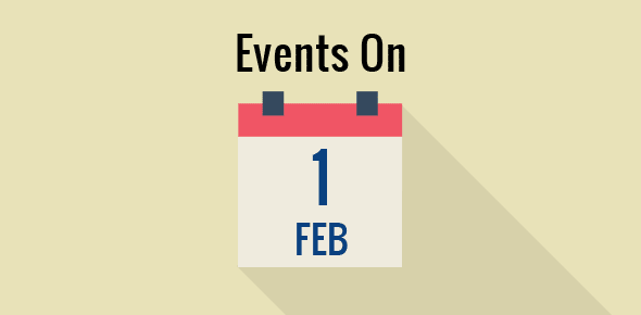 Events on 1 February cover image