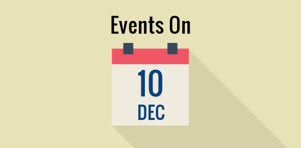 Events on 10 December cover image