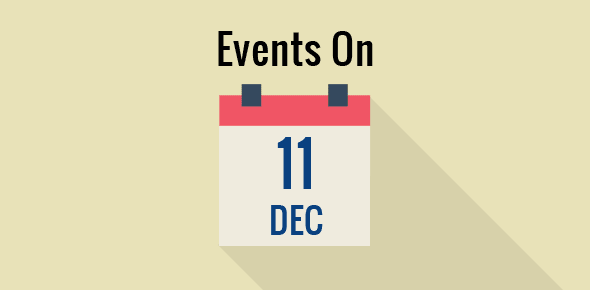 Events on 11 December cover image