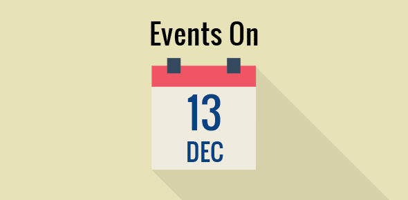 Events on 13 December cover image