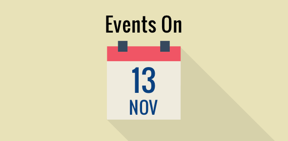 Events on 13 November cover image