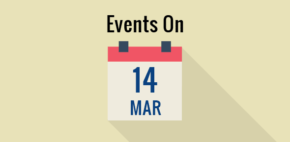 Events on 14 March cover image