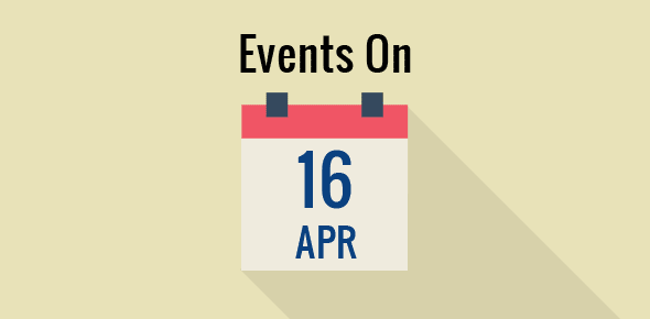 Events on 16 April cover image