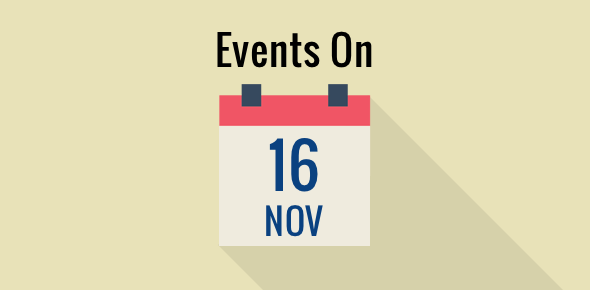 Events on 16 November cover image