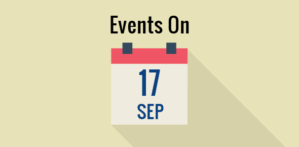 Events on 17 September cover image