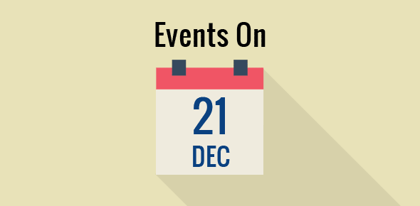 Events on 21 December cover image
