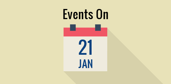Events on 21 January cover image