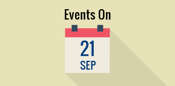 Events on 21 September cover image
