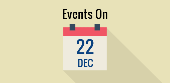 Events on 22 December cover image
