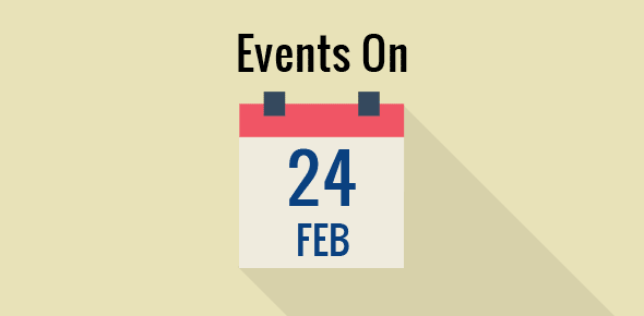 Events on 24 February cover image
