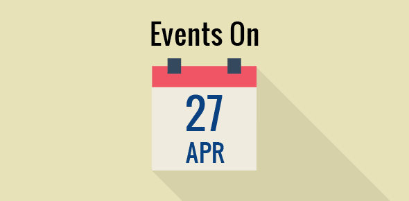 Events on 27 April cover image