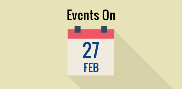 Events on 27 February cover image