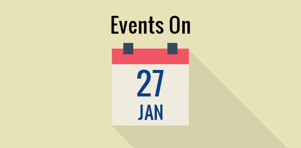 Events on 27 January cover image