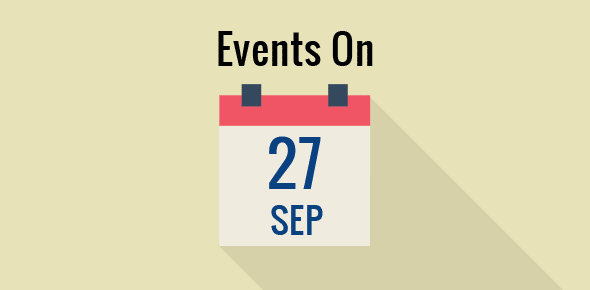 Events on 27 September cover image