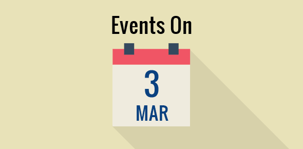 Events on 3 March cover image
